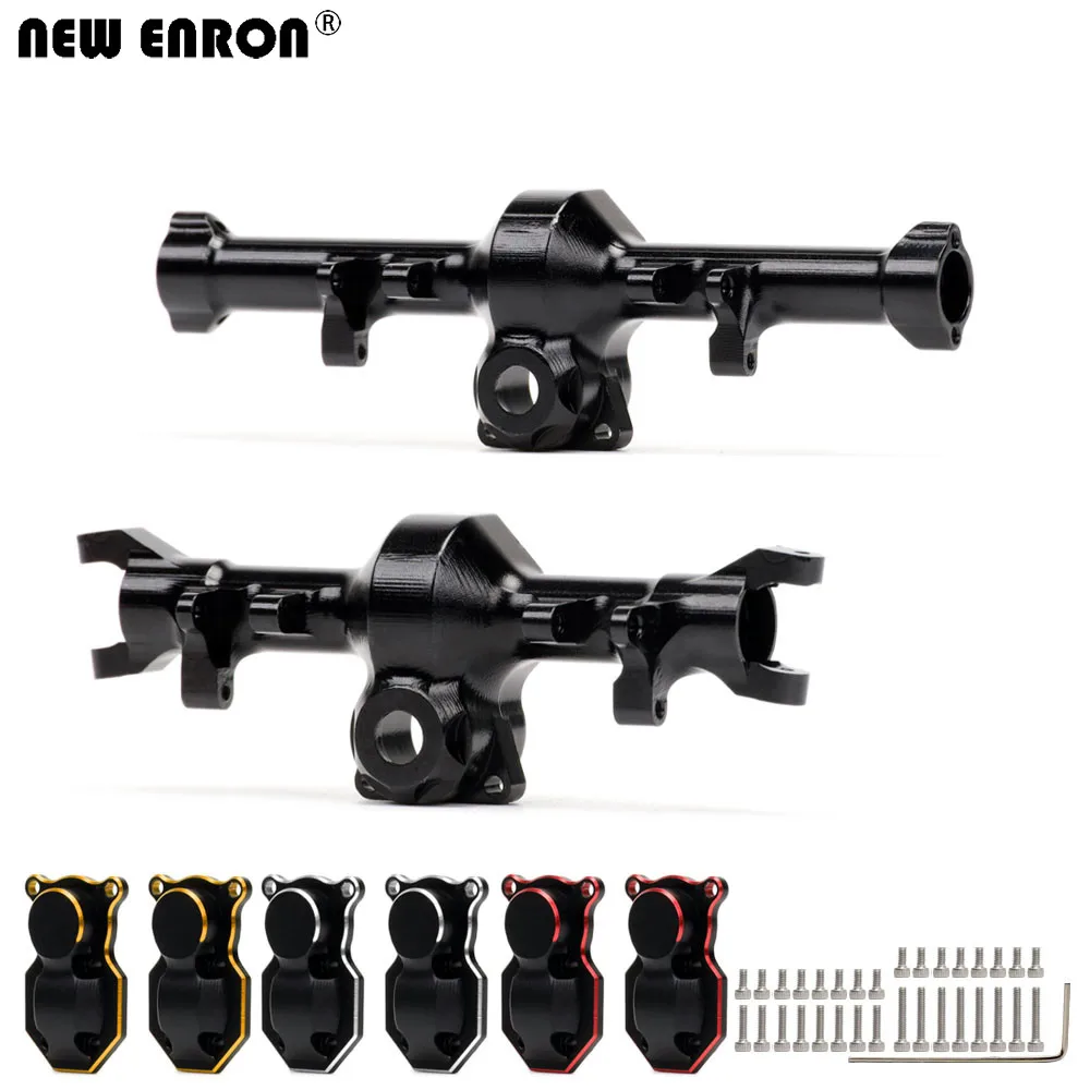 

NEW ENRON 2pcs #AXI31609 AXI31610 Alloy Front Rear Axle Housing Case Upgrade Parts for RC Axial 1/24 SCX24 90081 C10 Ford Bronco