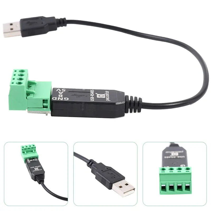 Переходник с RS485 на USB 485 Удлинительный кабель Поддержка WIN98 WIN2000 WINXP WIN7 WIN10 VISTA
