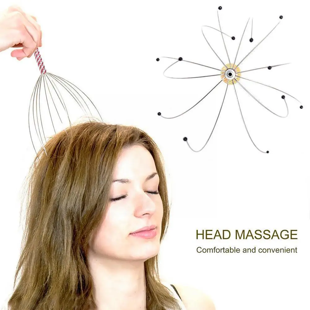 

Рельефный металлический массажер Y9x8 для релаксации кожи головы и тела