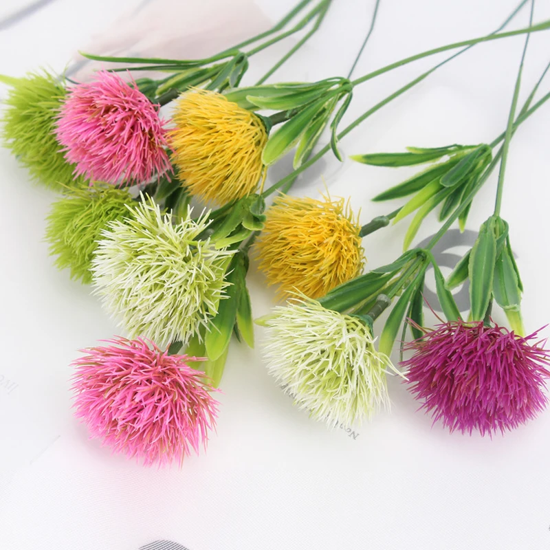 

5Pcs 25x5cm Dandelion Household Products Vases For Home Decor Wedding Bridal Accessories Clearance Cheap DIY Artificial Flowers