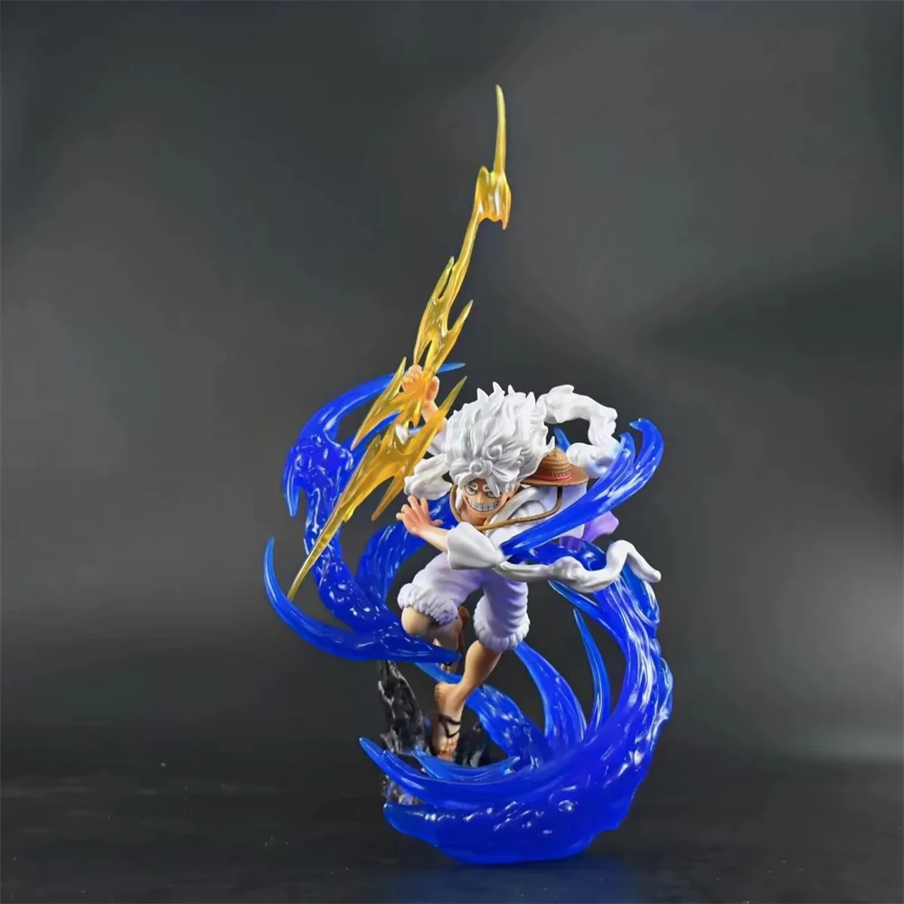 

Аниме One Piece Monkey D Luffy GK молния Ника солнце бог Gear5 ПВХ экшн-фигурка Коллекционная модель кукла игрушка 23 см