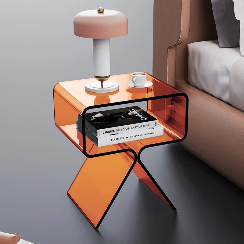 

Скандинавский прикроватный столик, роскошная мебель для гостиной, журнальные столики, акриловый диван, боковой столик, креативный прозрачн...