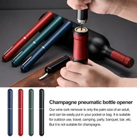 2 in 1 air pressure wine opener with foil cutter wine bottle opener portable travel easy open air pump wine opener