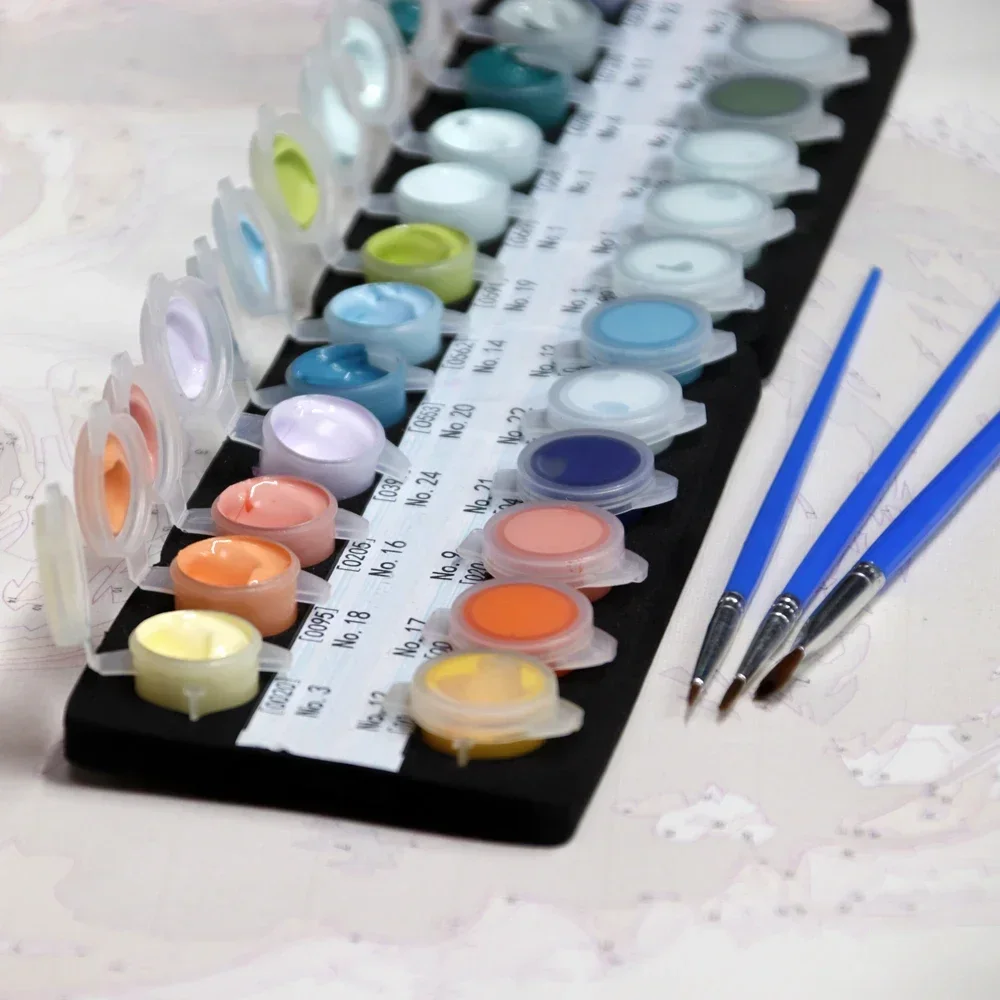 121777 Краска по номерам для взрослых комплект милый кот сделай сам дропшиппинг