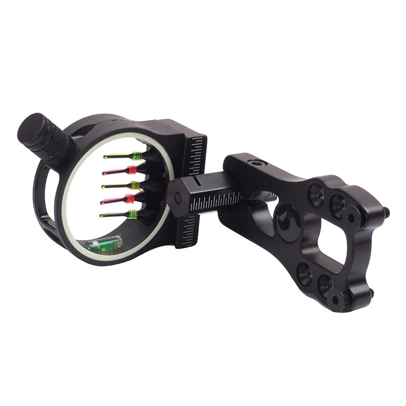 

1 PCS TP1550 Five-Pin Sight Compound Bow Sight Aluminum Alloy With Sight Light Outdoor Night Archery Quick-Adjust Sight