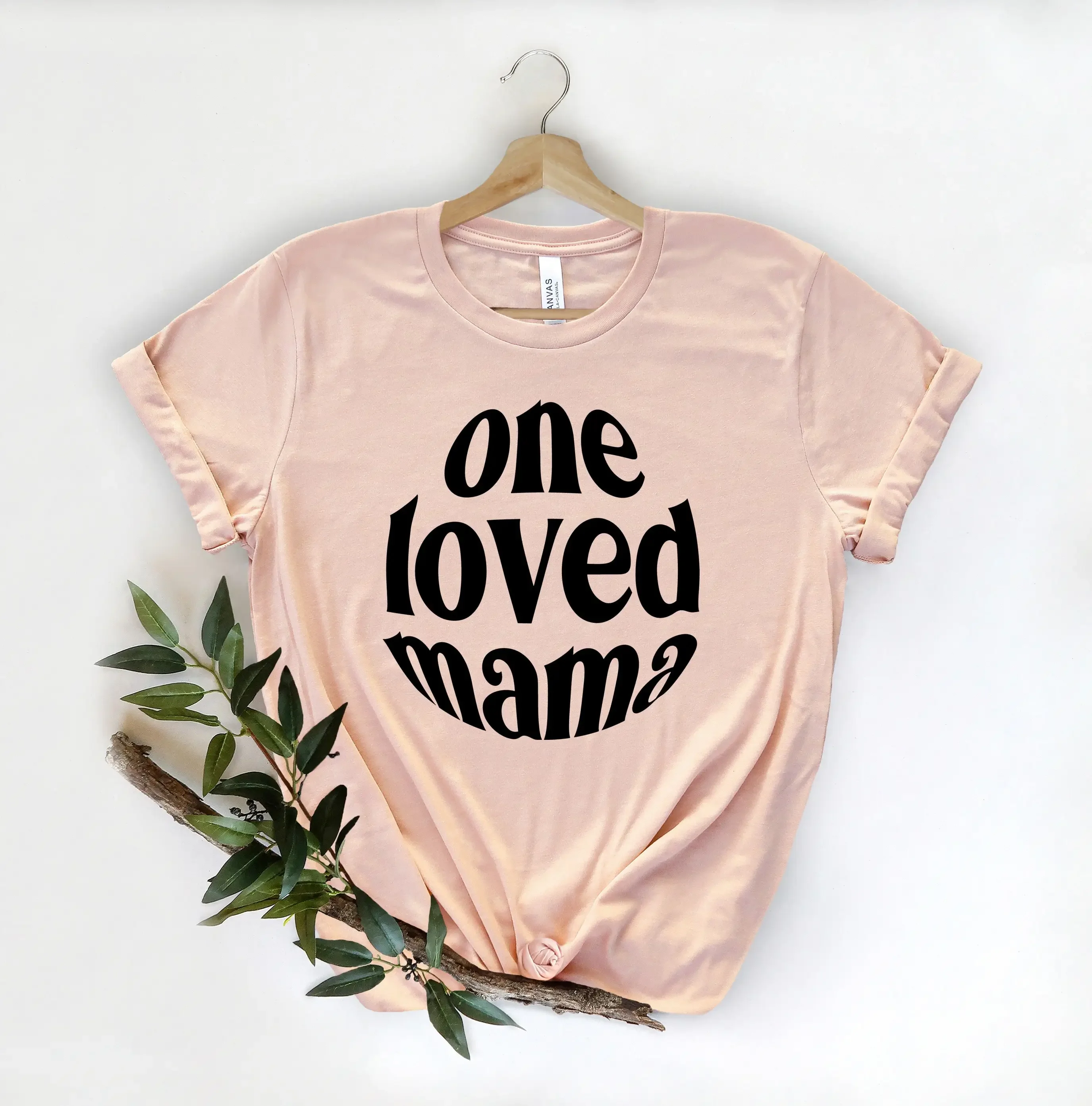 Футболка One Loved Mama для мам милая футболка мамы на День святого Валентина S