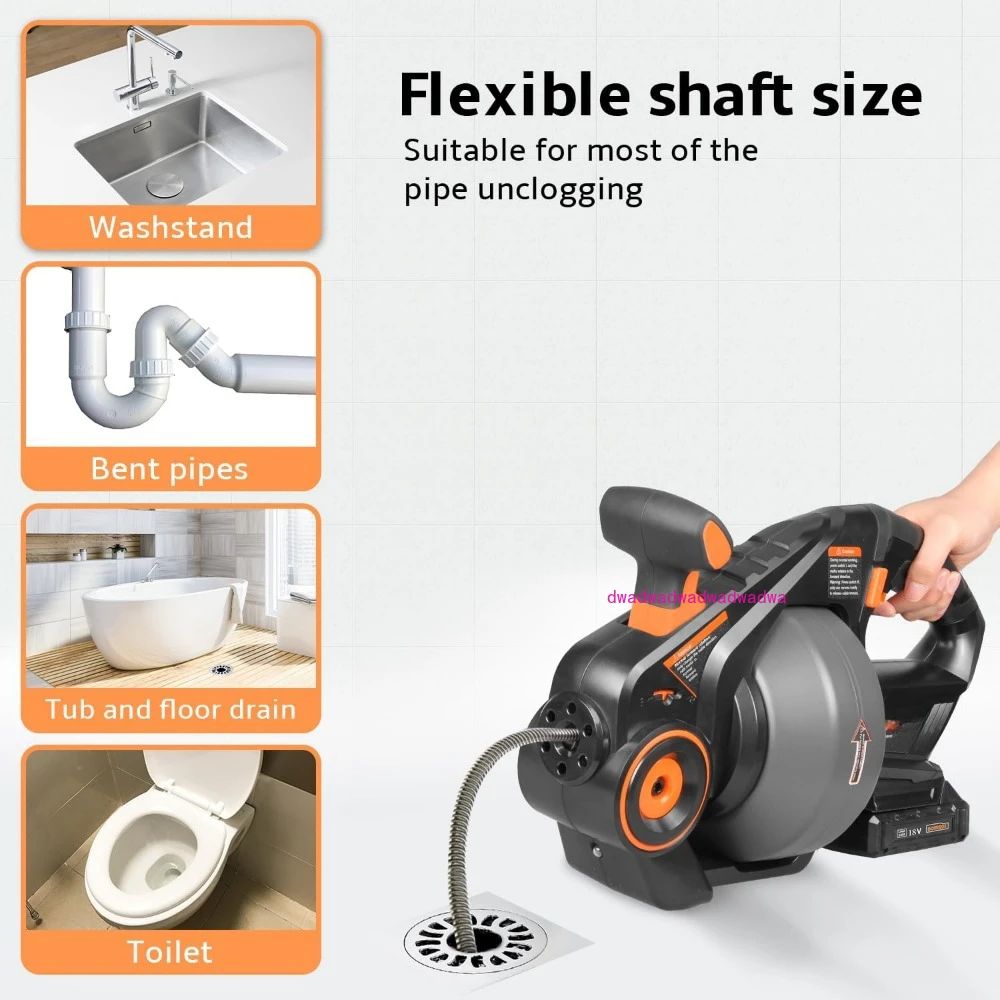 Электрический сливной шнек с сантехническими змеями длиной 25 футов съемник для