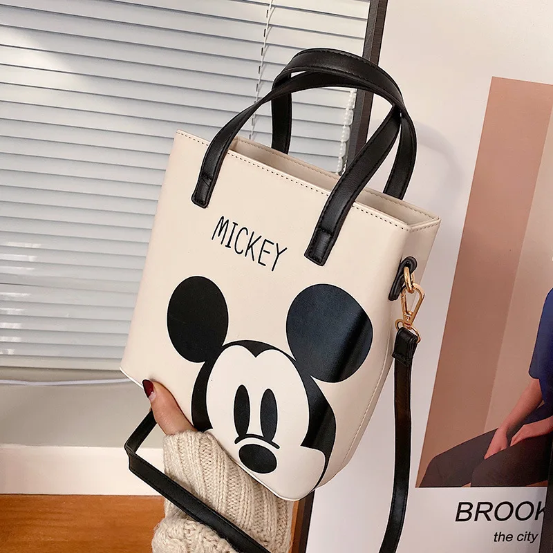 

Mickey New Girls Handbag Fashion Cartoon Printed Single Shoulder Messenger Bag Trendy Brand Design Women Bag Crossbody Bags