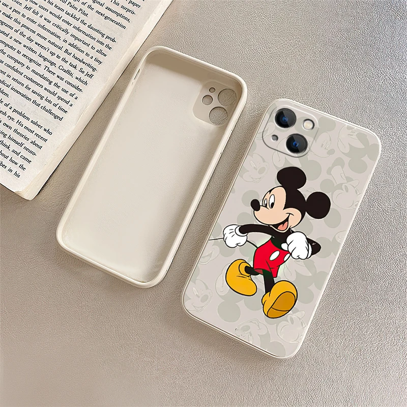 

Phone Case 11 Mickey Minnie Cartoon White For iPhone 13 12 11 Pro Max 7 8 Plus XR XR XS Max 6 6s SE Cover Luxury Funda Comic