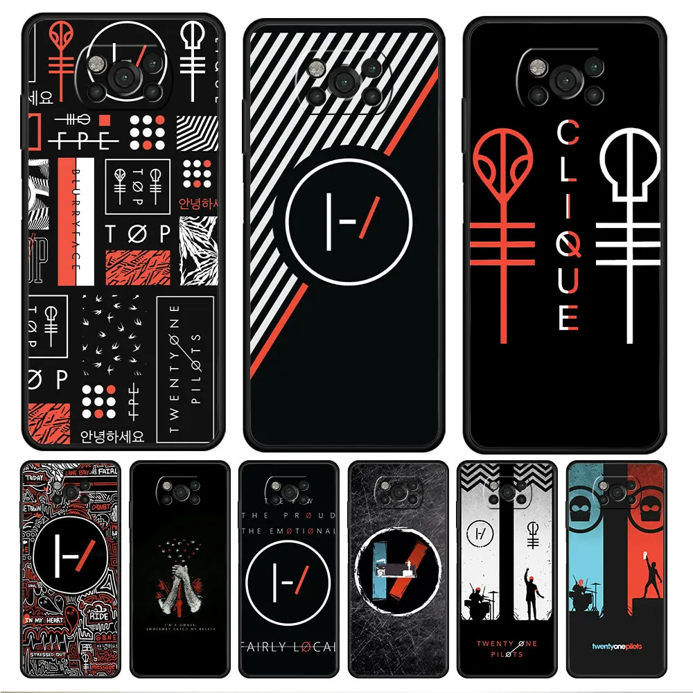 

Twenty One Pilots 21 For Xiaomi POCO 9T X3 NFC M4 Pro 5G MI 11 lite F4 GT X4 11T F3 M3 10T Phone Case Silicon