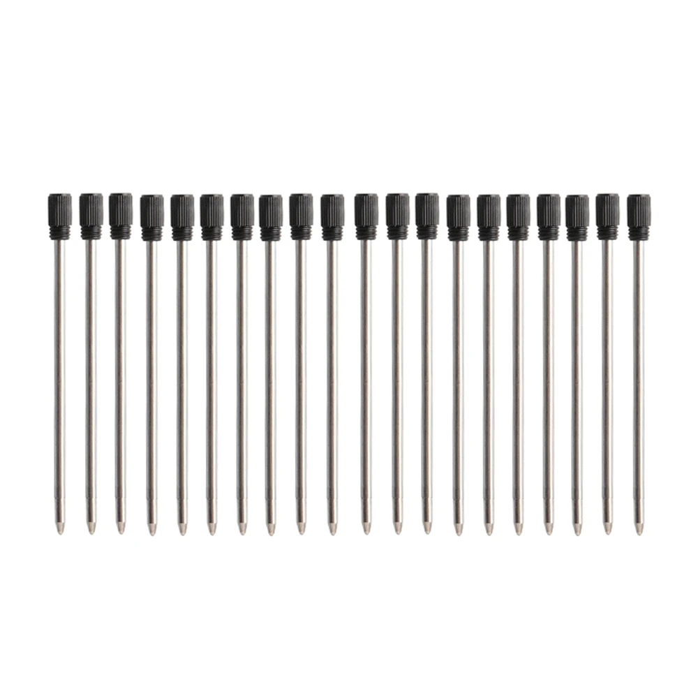 

20 шт./лот GENKKY металлическая шариковая ручка стержень 70 мм маленький картридж стержень для хрустальной ручки 7,0 см черный синий сменные чернила