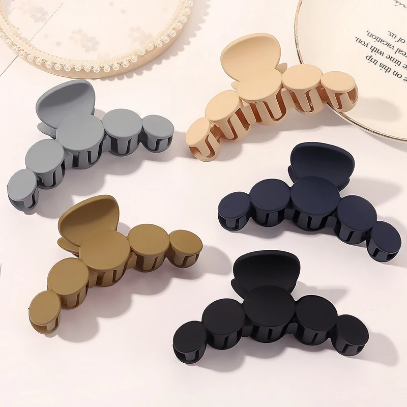 

1pc тренды когти для волос 10 см коричневые серого темно -синие черные элегантные акриловые волосы.