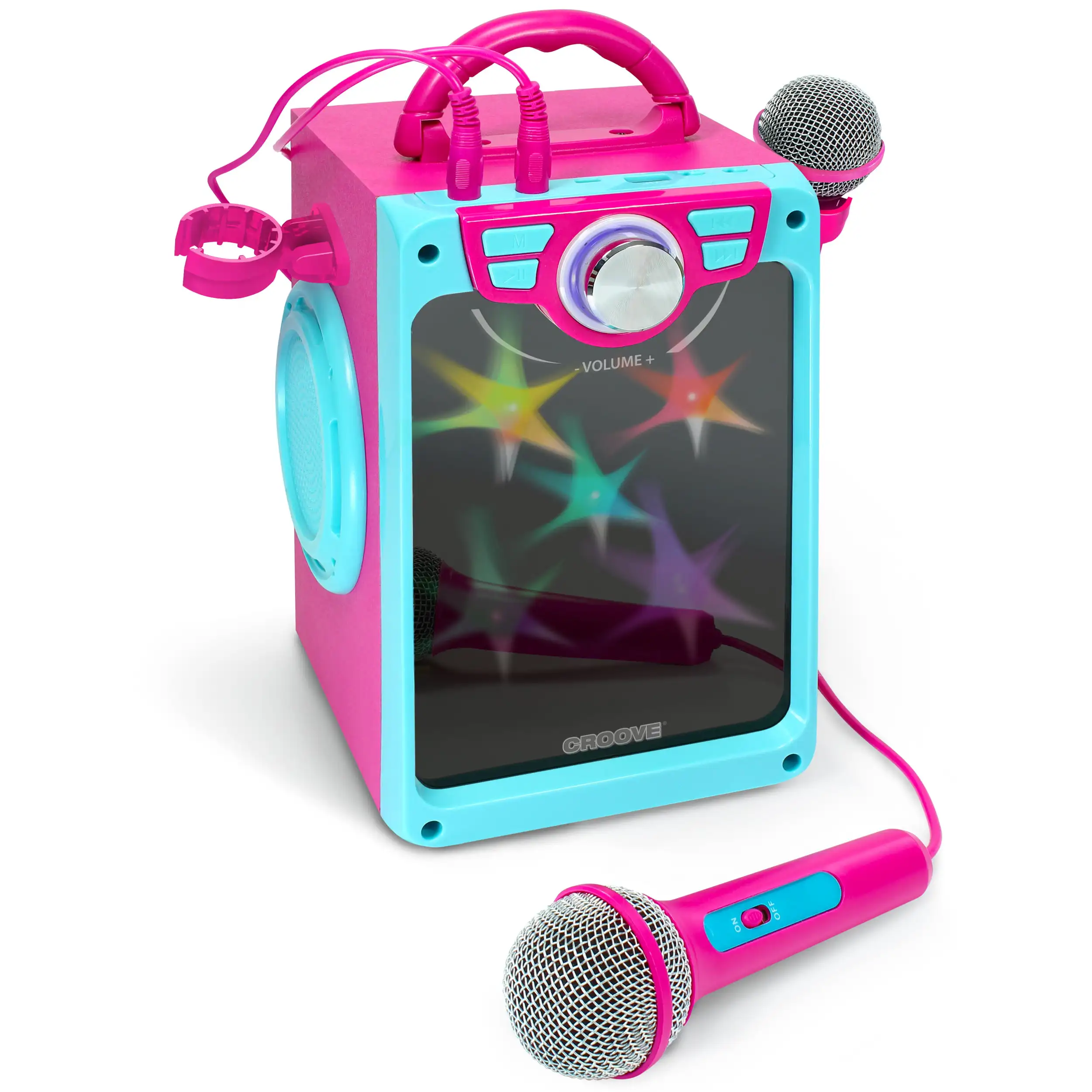 

Karaoke Machine Kids Set with 2 Microphones Pink Girls