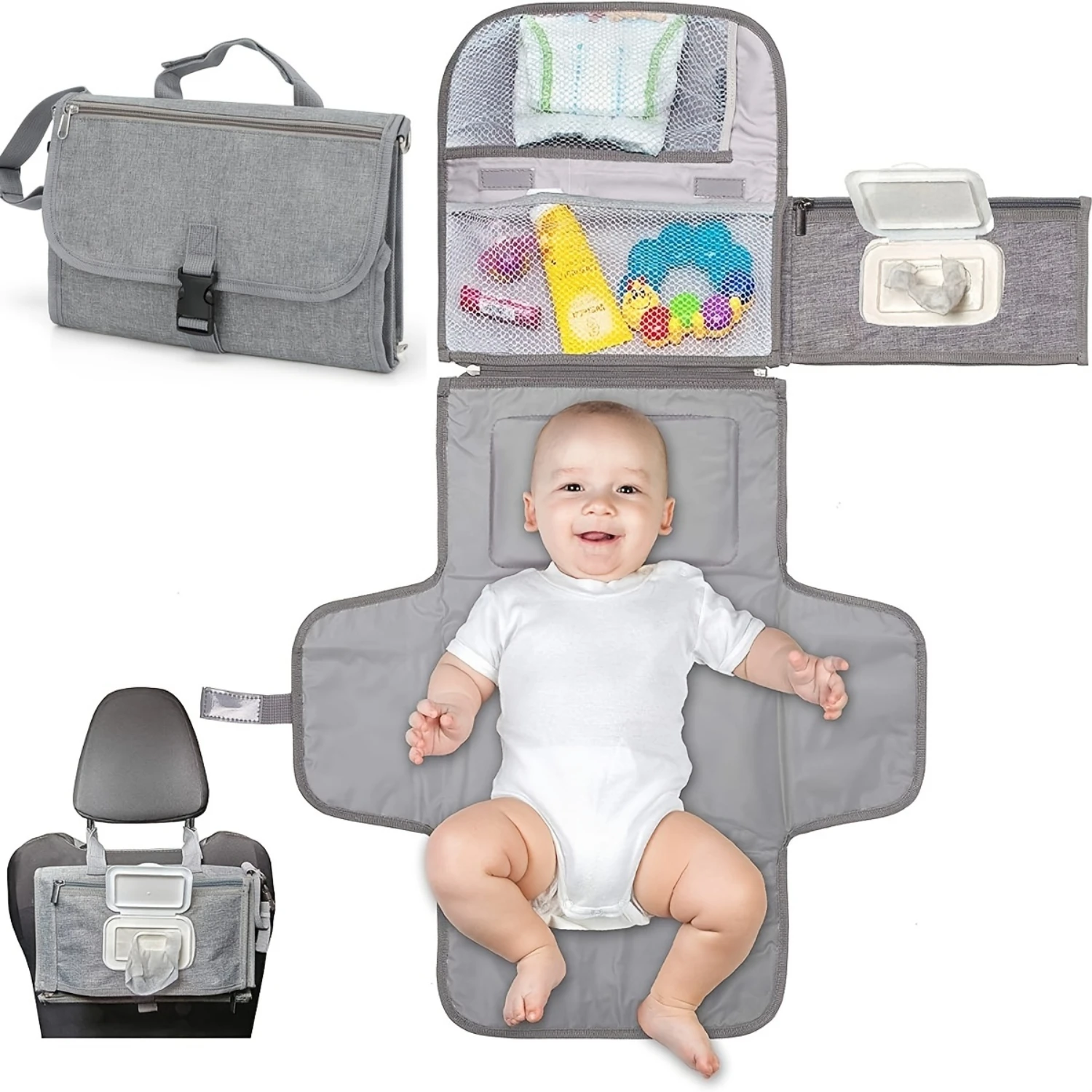 Комплект Ultimate Baby Care — ультрамягкий коврик для пеленания и универсальная