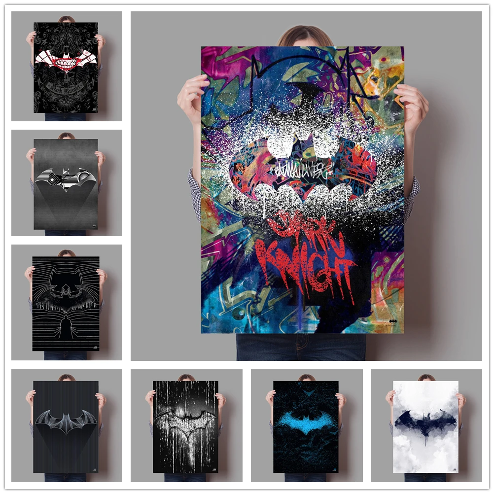 DC Лига Справедливости дневной свет Темный рыцарь летучая мышь икона Картина на