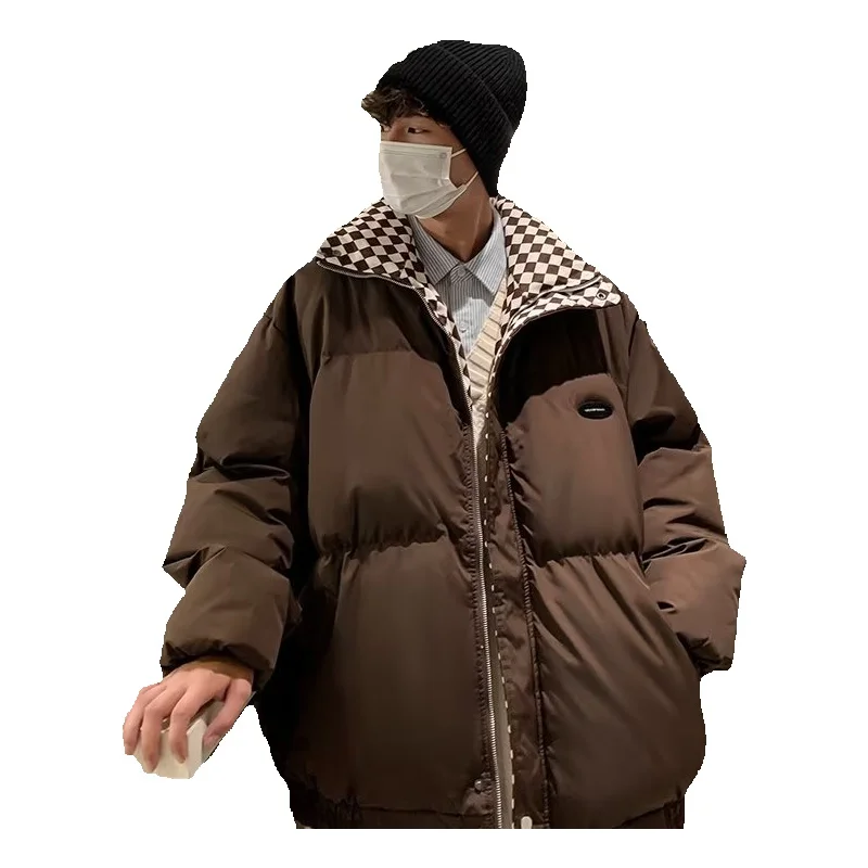 Winter Jacket Men Warm Fashion Thickened Down Jacket Men Streetwear Korean Loose Thick Short Coat Mens Parker Clothes M-3XL