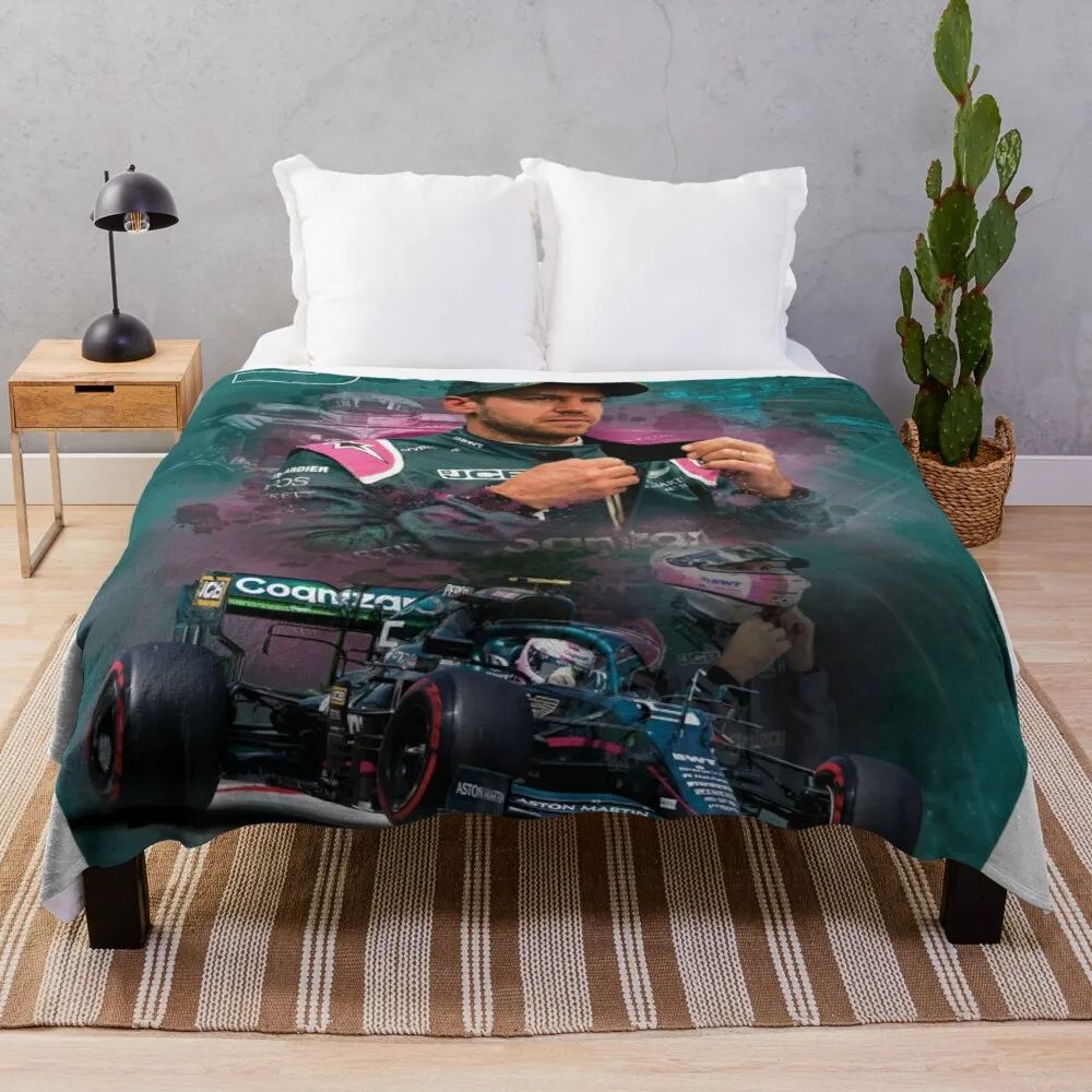 

Sebastian Vettel Throw Blanket designer blankets decorative throw blanket
