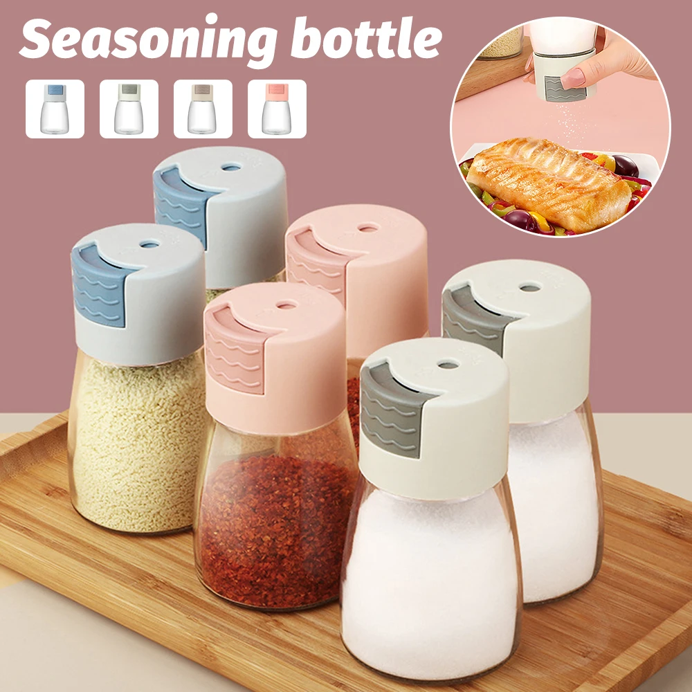 

Seasoning Jar Measured Multipurpose Press Type Spice Bottle Salt Measuring Spice Box for Home Kitchen Tools баночки для специй