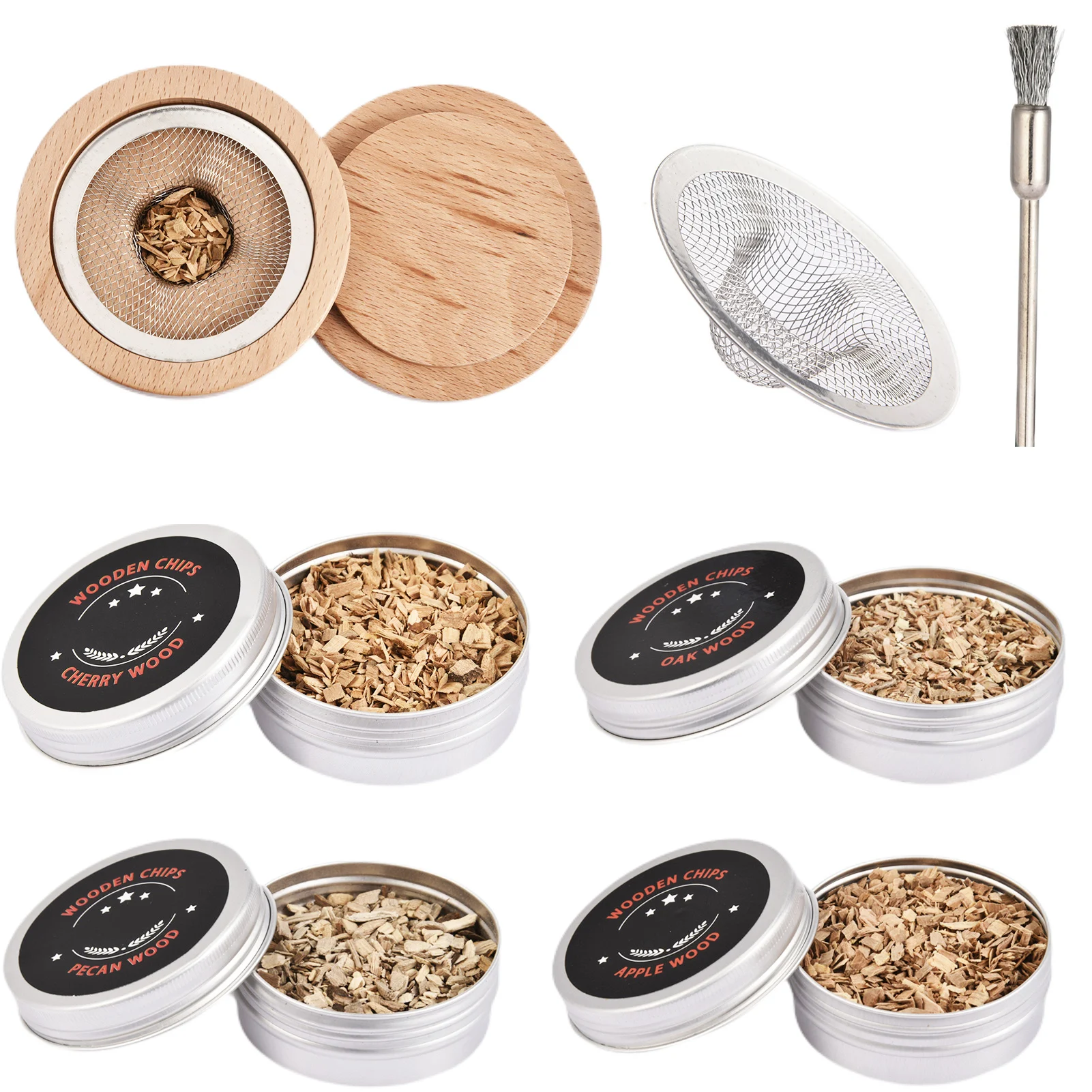 

Cocktail Smoker Kit Smoker Kit Set Wooden Cocktail Smoker With Wood Chips For Home Bars Drink Smoking