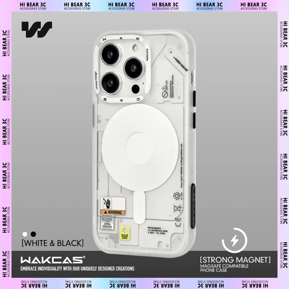 Матовые чехлы для телефона Wakcas чехол iPhone15 14 Pro Max магнитная Беспроводная зарядка