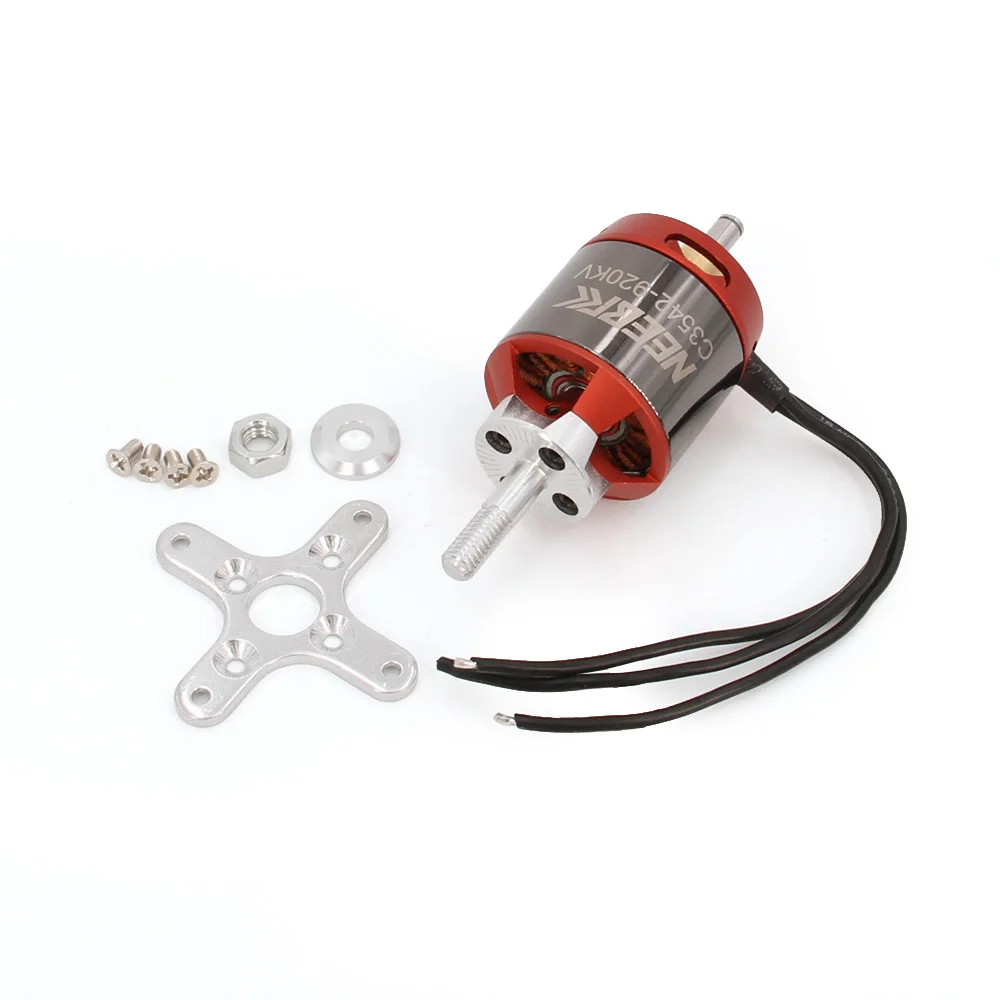 

3542 Brushless motor C3542 920KV 2-4S 6mm Outrunner Brushless Motor for RC FPV Fixed Wing Glide Drone Airplane Aircraft Plane