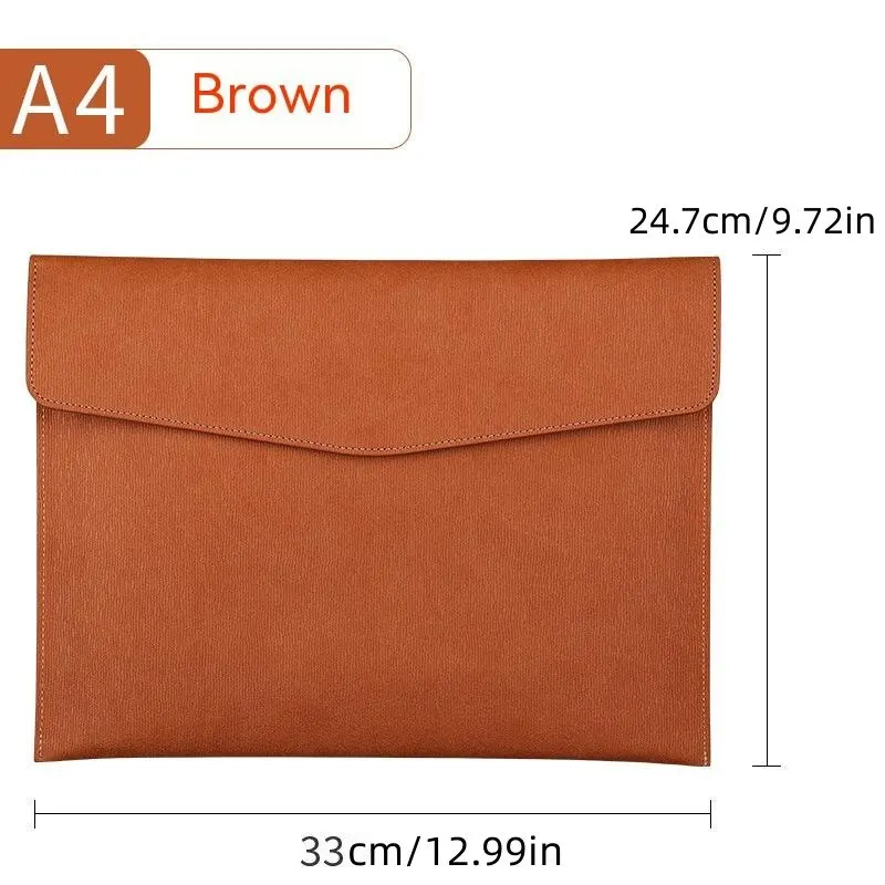 2023 NEW A4 File Information Bag Large Capacity Magnetic Buckle Simple Waterproof Business Office Storage Can Print LOGO