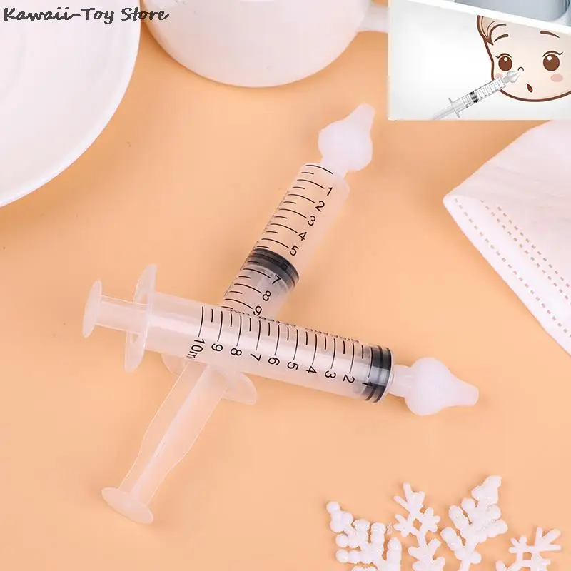 

2pcs 10ml Baby Care Nose Cleaner Needle Tube Infant Clean Rhinitis Nasal Washer