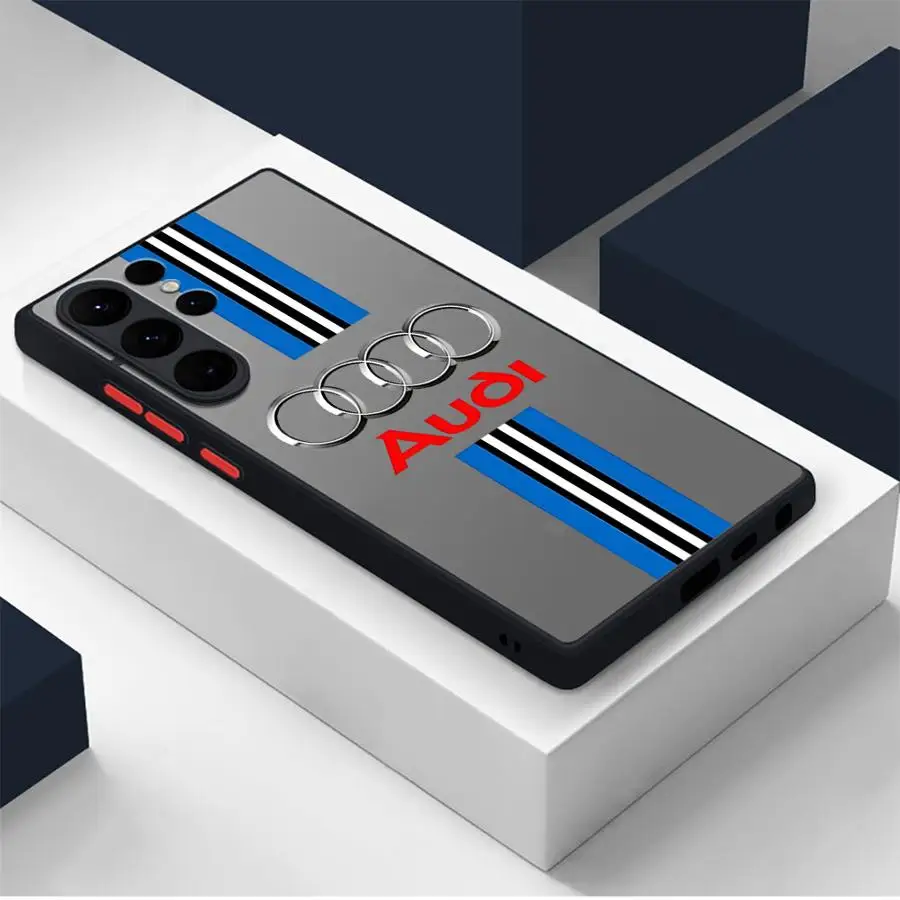 Car A-Audi LOGO Phone case for Samsung Galaxy Note 20 Ultra 10 Plus Lite 9 8 A21 A05 A50 A52 A06 A30 A70 s A31 A71 A16 A51 5G 4G