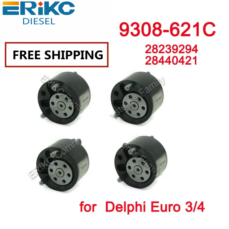 

ERIKC 4 шт. 9308-621C 28239294 28440421 оригинальный регулирующий клапан с черным покрытием Klep 9308Z621C 28538389 9308 621C EUO 3/4 EJBR05101D