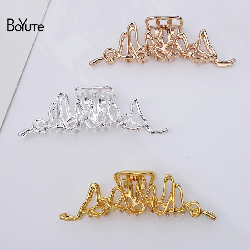 

Металлические заколки для волос BoYuTe (5 шт./лот) 13*5 см, большие заколки в виде акулы, модные украшения для волос для женщин, Новое поступление