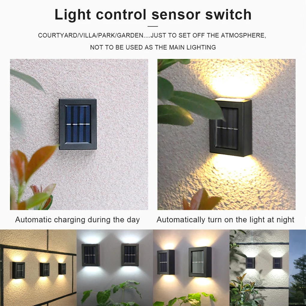 

Garden Solar Light Rainproof Waterproof High Brightness Wall Lamp Outdoor