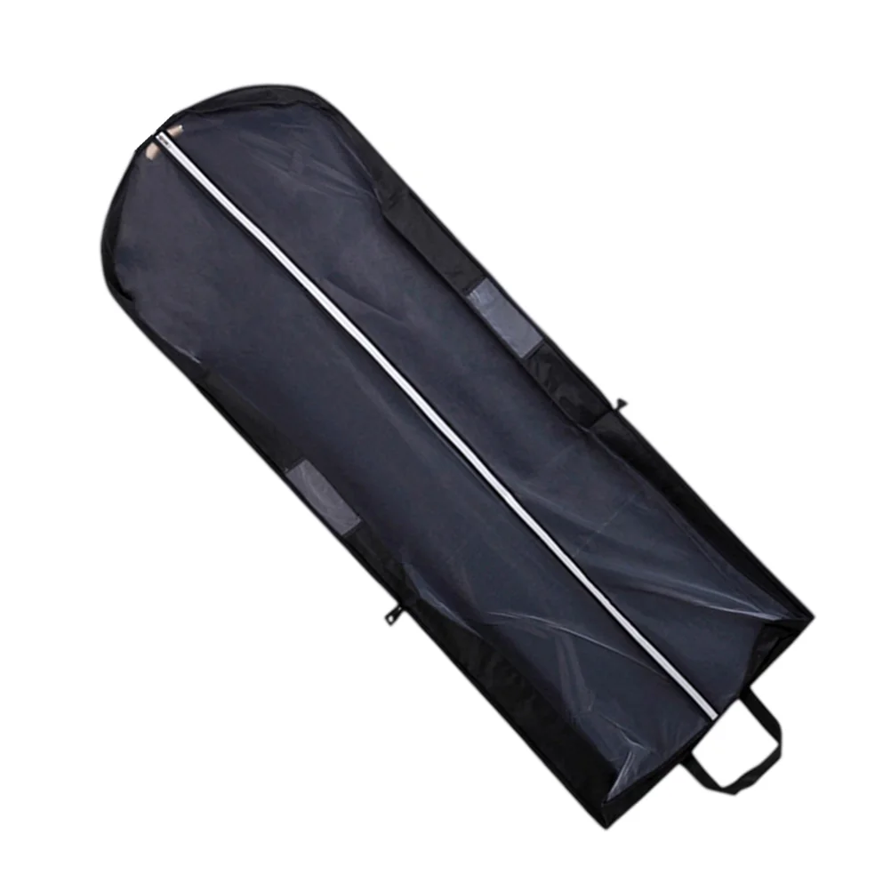 

Wedding Dress Cover Long Large Formal Dress Storage Bag for Dress Clothing (Black, 180x65x15cm)
