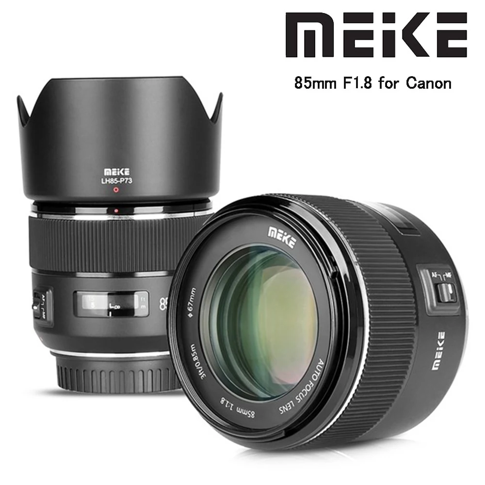 

Meike 85mm F/1.8 Camere Lens Auto Focus Full Frame Portrait Prime Lens For Canon EOS EF Mount DSLR Cameras 1300D 600D