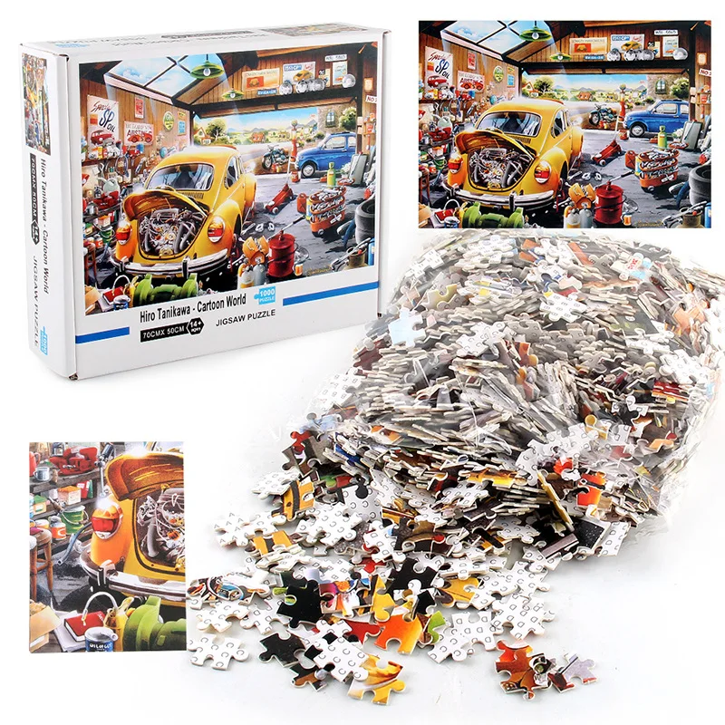

1000 Pieces Paper Jigsaw Puzzles For Adults Puzzle Decompression DIY Large Jigsaw Puzzle Game Toy Children Educational Toy