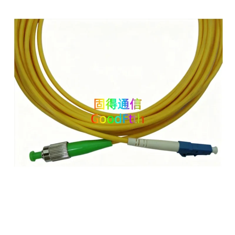 Фото Патч-корд FC/APC - LC/UPC, одномодовый, G655, Simplex, GoodFtth №1