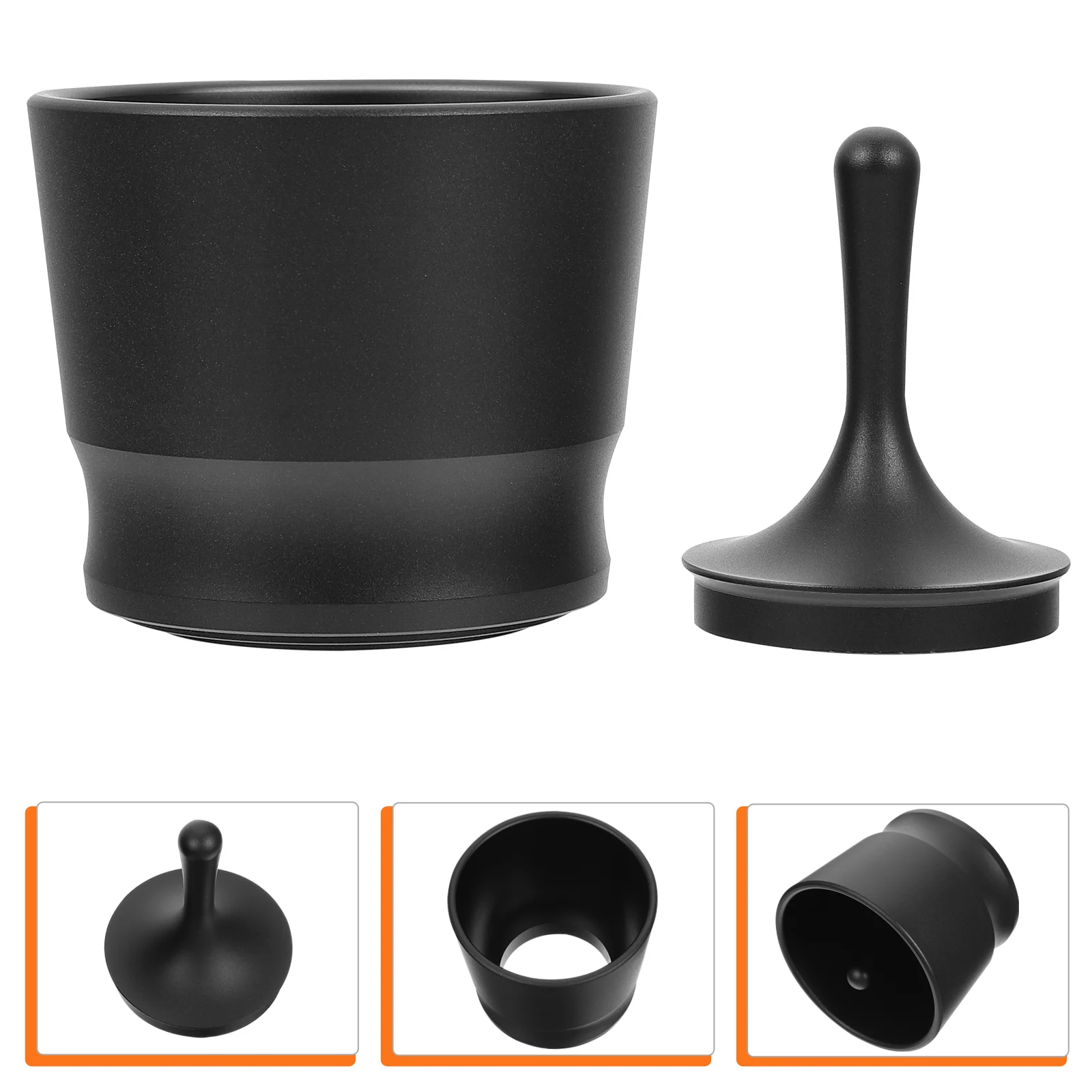 

1Pc Coffee Powder Cup Coffee Powder Container Powder Cup Powder Receiving Cup (Black)