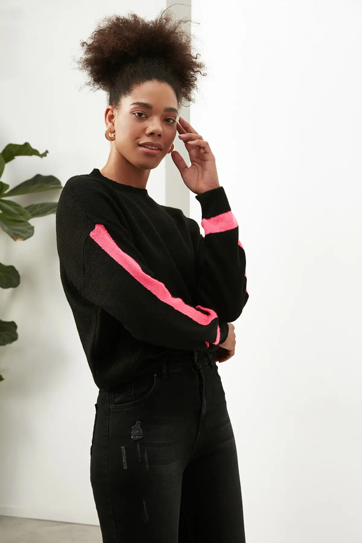 

Trendyol Bike Collar Long Sleeve Knitwear Sweater TWOAW22KZ2756