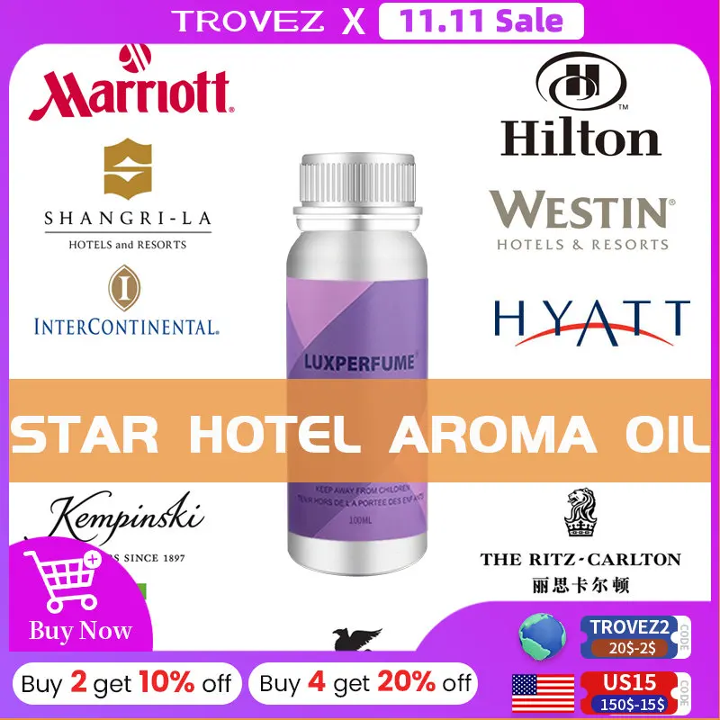 Aroma Diffuser Essential Oils 100ML Hotel Collection Aromatic Oil Air Freshener Fragrance Perfume Humidifier For Home Office