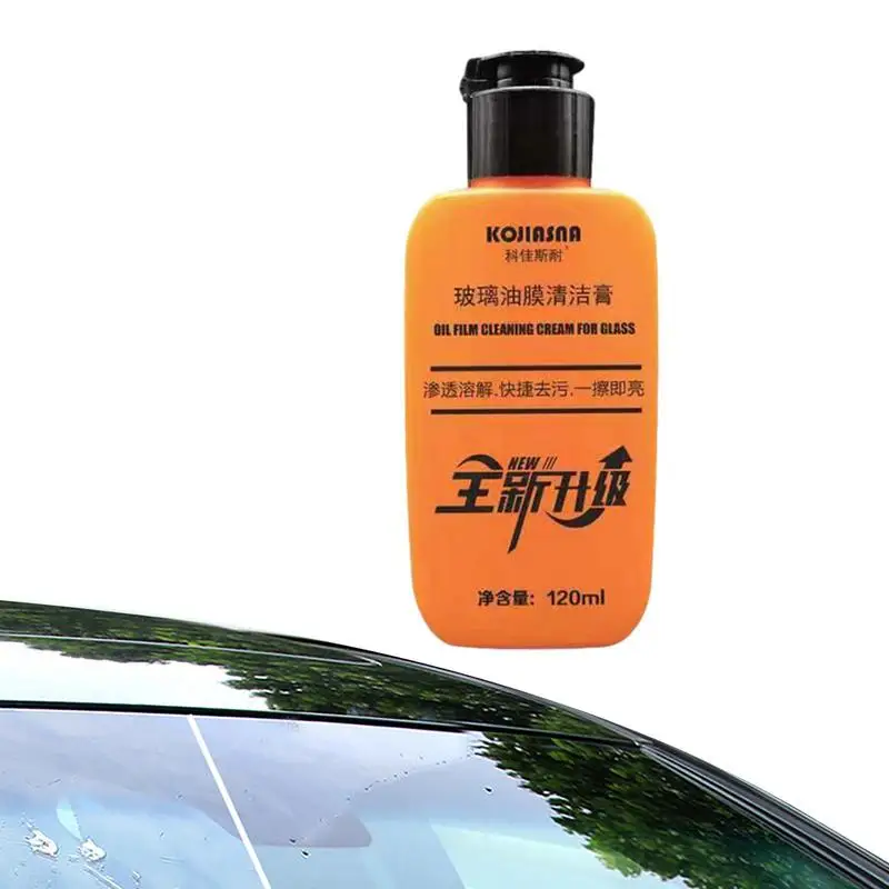 Car Glass Oil Film Cleaner Waterproof Cleaning Paste Windshield Cleaner 120ml Glass Cleaner Gentle Glass Film Removal Car