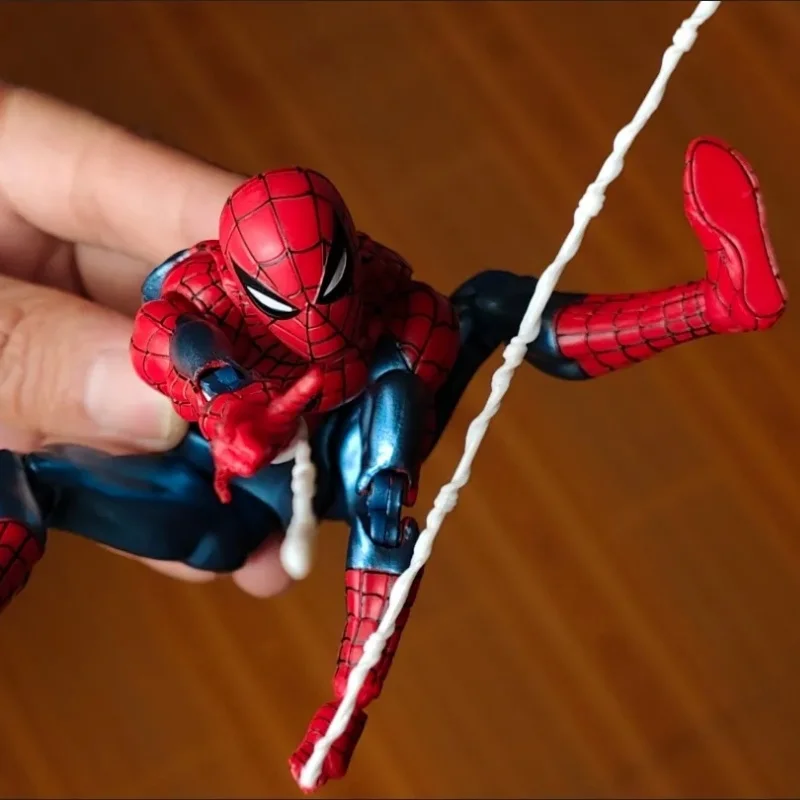 Фото В наличии Ct Toys Mafex 075 Фигурка Человека-паука Аназин Человек-паук Comic Ver Mafex 185 Аниме Фигурка Фигурка Подарки Игрушки №2