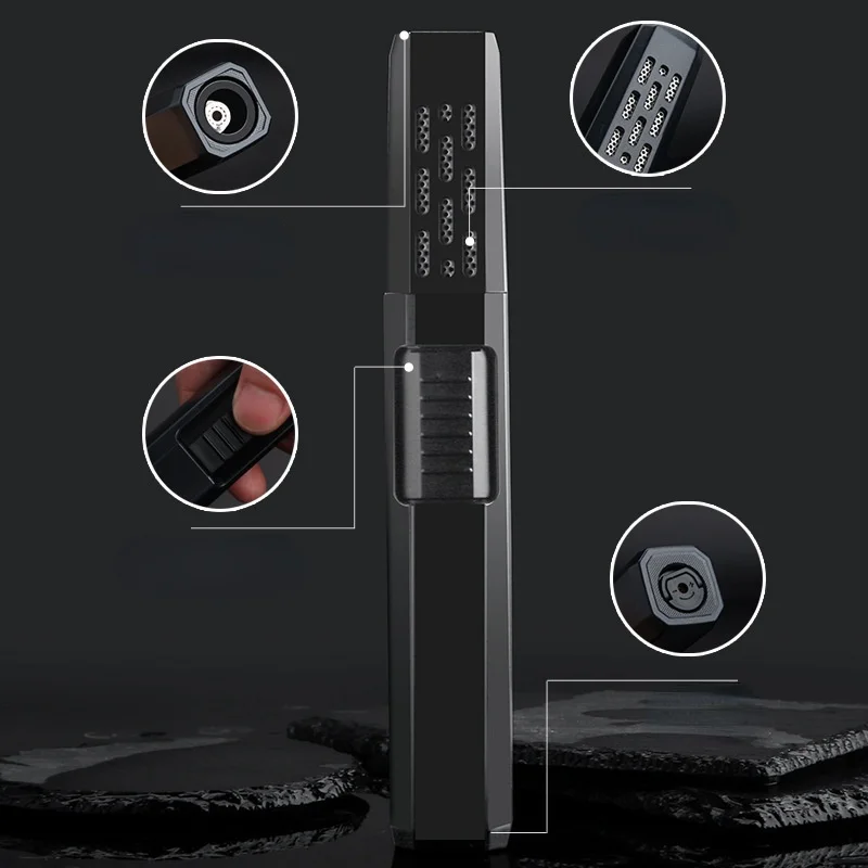 honest windproof 1300c spray gun lighter outdoor bbq lighter kitchen lighter butane cigar lighter gadgets for men technology free global shipping