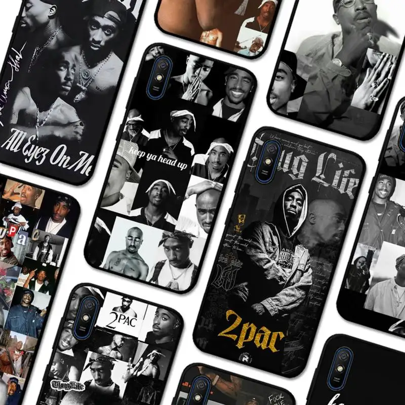 

2Pac Hip Hop Singer Phone Case for Redmi 5 6 7 8 9 A 5plus K20 4X S2 GO 6 K30 pro