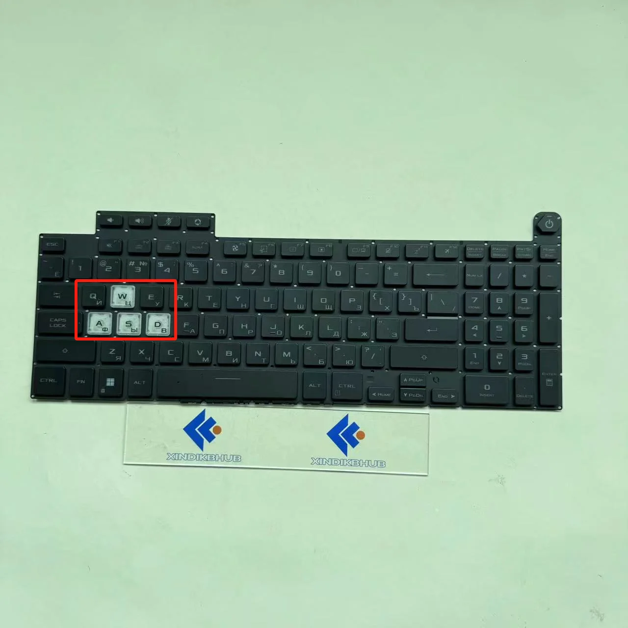 Подсветка XIN-Russian-US RGB Клавиатура для ноутбука ASUS TUF Gaming F17 FX707 FX707ZM FA707 FX707ZV4 FX707ZC4 FX707ZU4