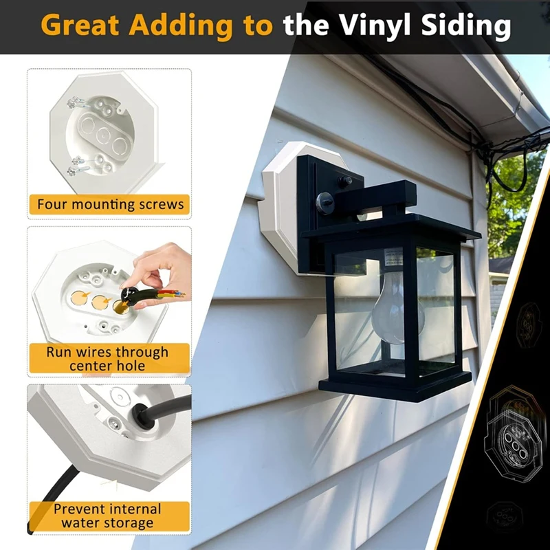 Восьмиугольный монтажный комплект сайдинга 8141 вертикальные сайдинговые лампы