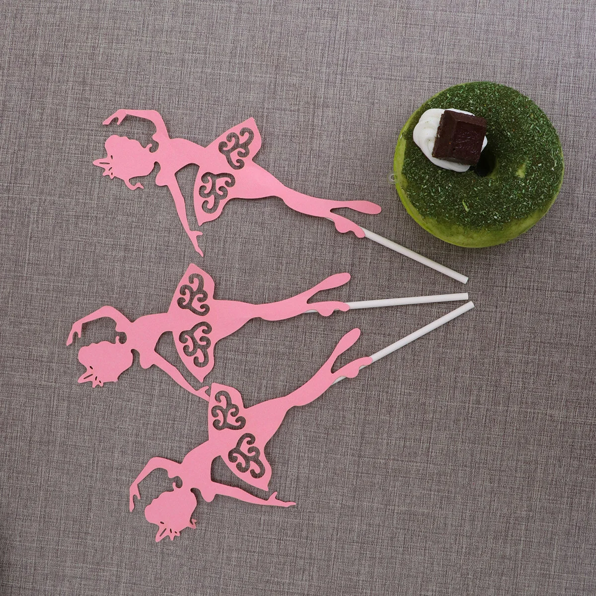 

10 Pcs Women's Shoes Womens Short Dresses Cake Toppers Birthday Party Supplies Baby