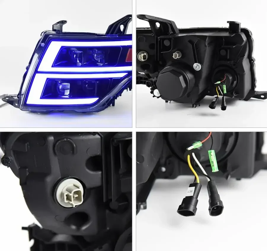 1 или 2 шт. светодиодные фары с 4 линзами для Pajero 4-й передние Montero Low High Beam Led Drl Shogun