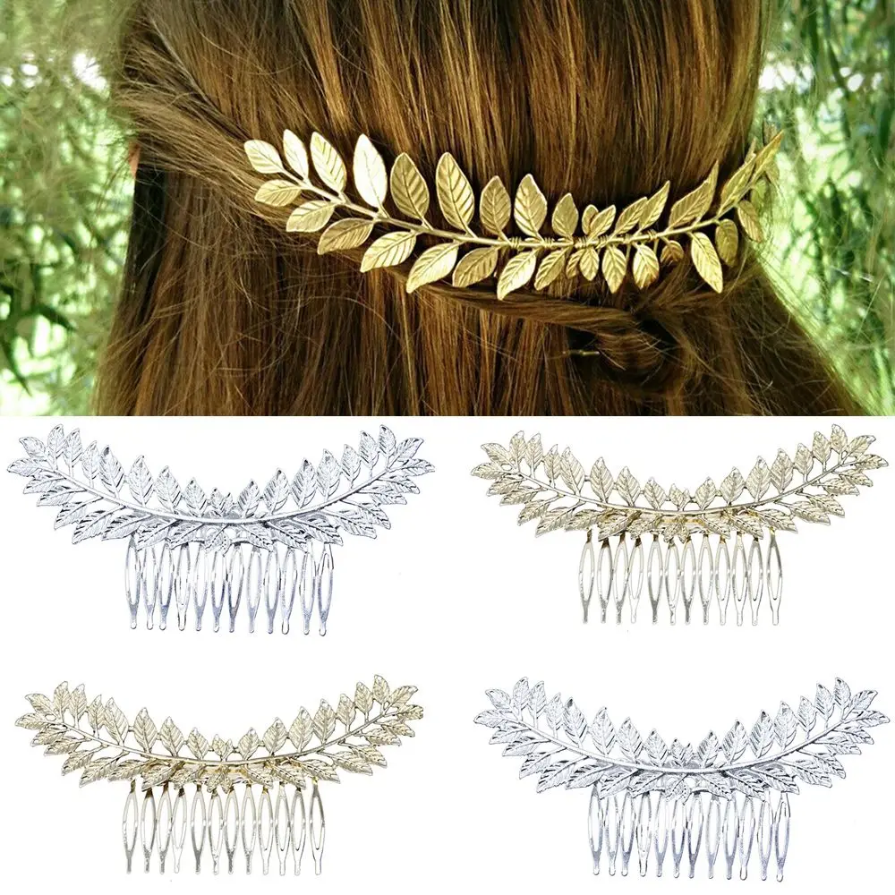 

Disk Hair Wedding Wedding tiara Bride Hair Comb Leaves shape Headdress Disk Hair Hairpins Hair Comb Leaves headwear