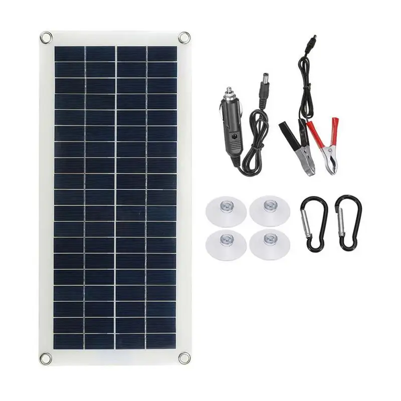 

10W 30W 100W Solar Panel Kit Complete 12V 10-100A Controller Solar Cells For Car Yacht RV Boat Moblie Phone Battery Charger