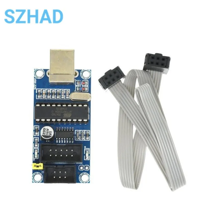USBTiny USBtinyISP AVR ISP программатор загрузчик для Arduino R3 Meag2560 с 10-контактным кабелем для программирования