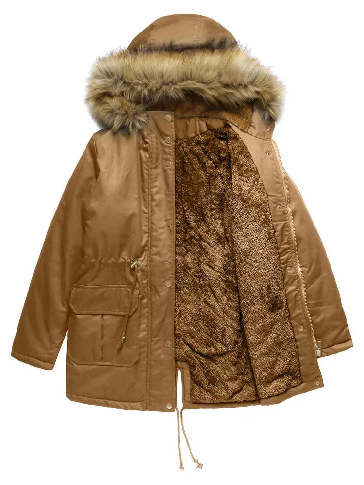 Women's Winter Oversized Jacket Fashion Hooded Loose Abrigo Mujer Thick Cotton Padded Quilted Coats Female Overcoat Parkas